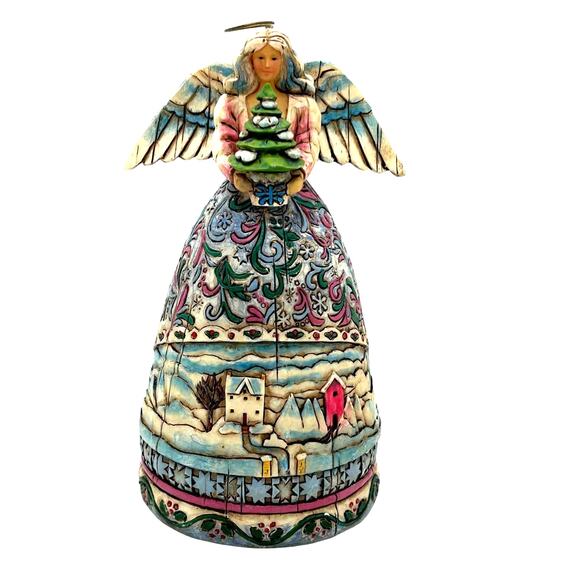 Jim Shore Heartwood Creek Angel Figurine 2006 Landscape Sleeps 4.75"  #4006723 - Picture 1 of 7